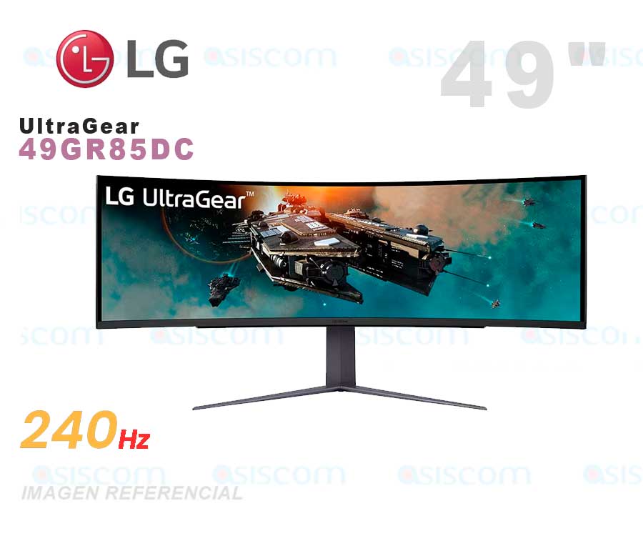 Monitor Gaming LG 49" UltraGear 49GR85DC Curvo 240Hz 1ms
